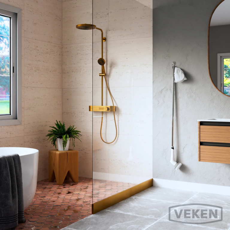 gold shower head