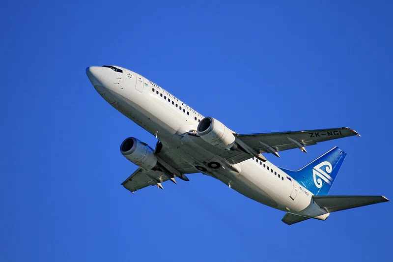 Image of a plane taking off for traveling